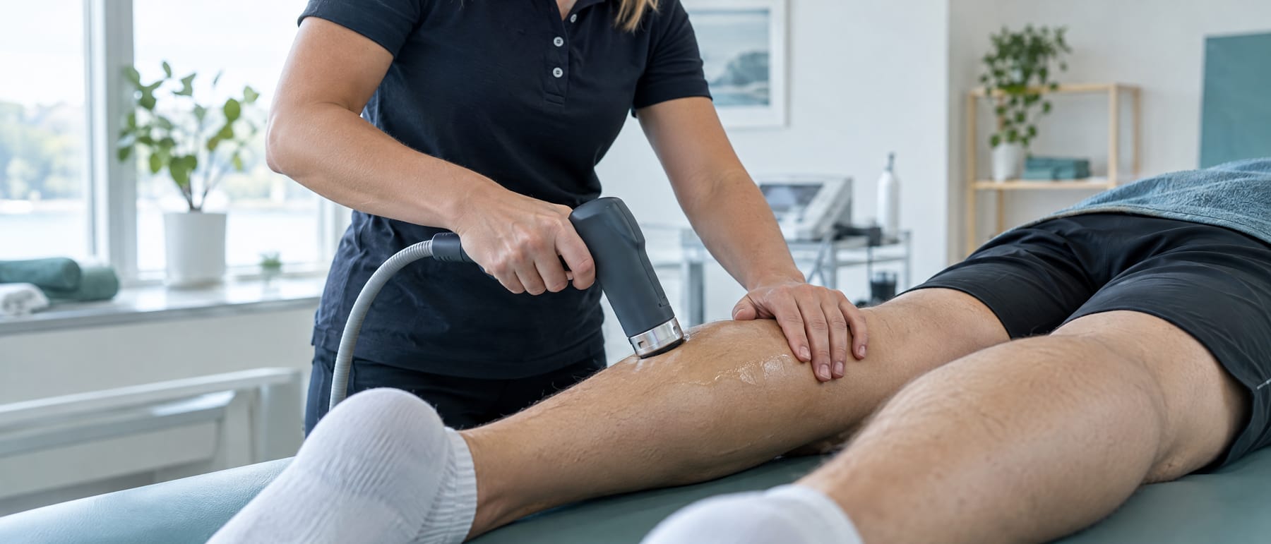 Trykkbølgebehandling av leggmuskulatur i klinikk