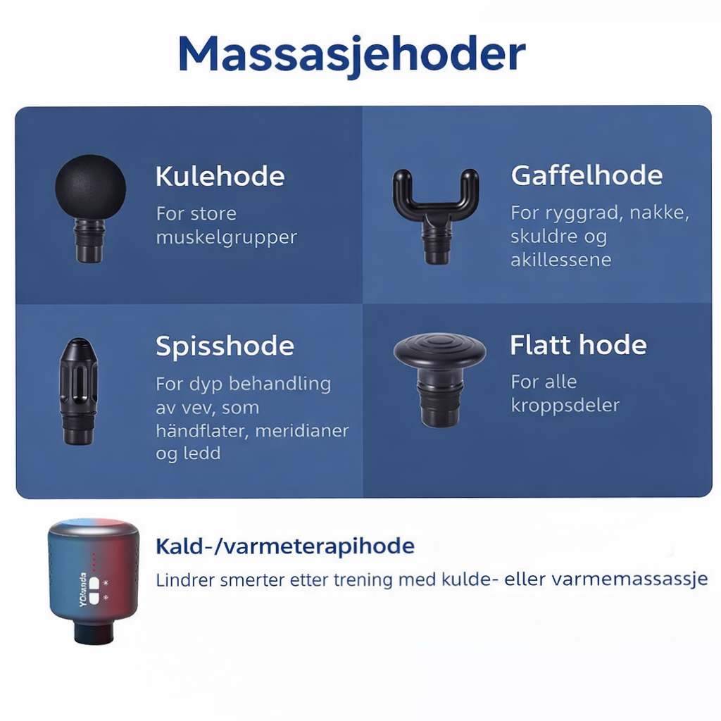 Massasjepistol med varme- og kuldeeffekt - Bilde 3