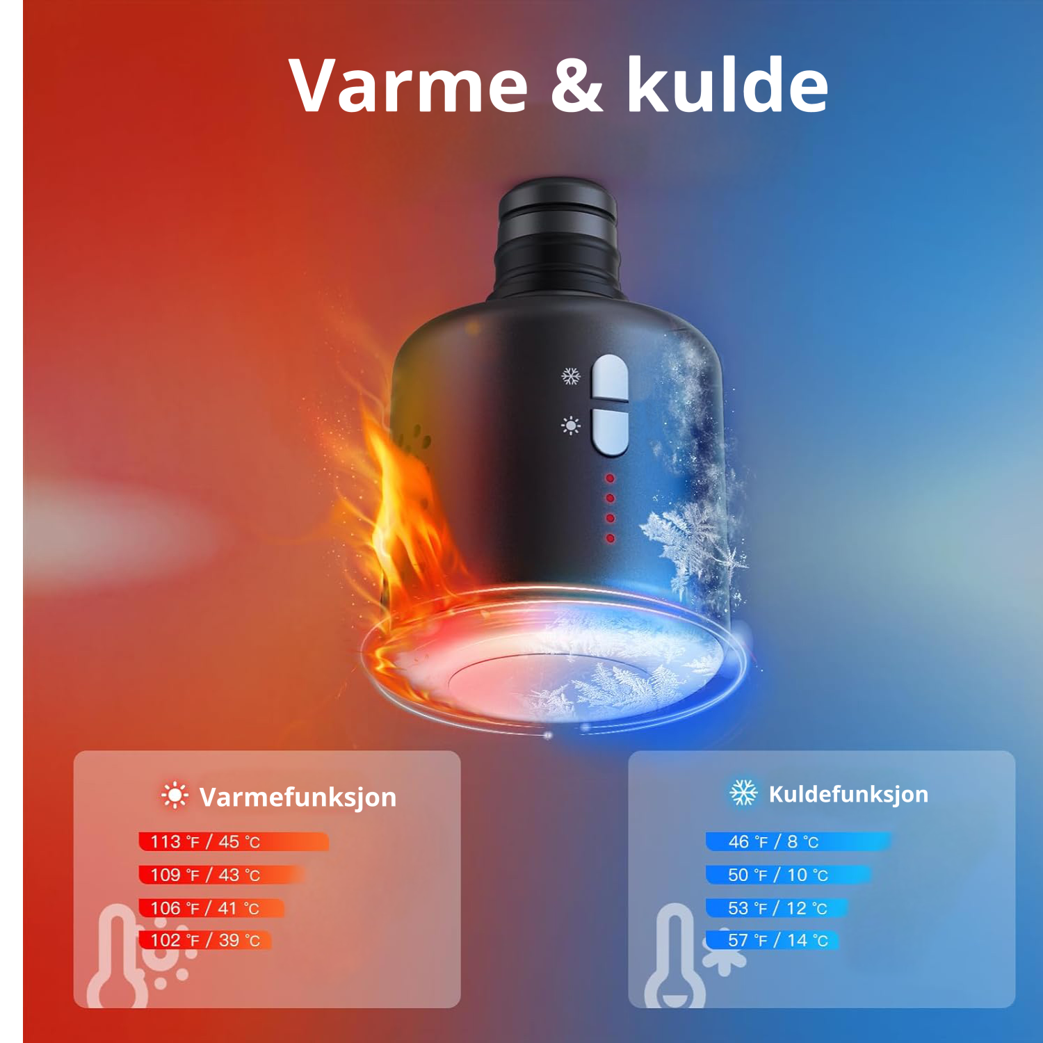 massasjepistol med varme og kuldeeffekt massasjepistol med varme og kuldeeffekt