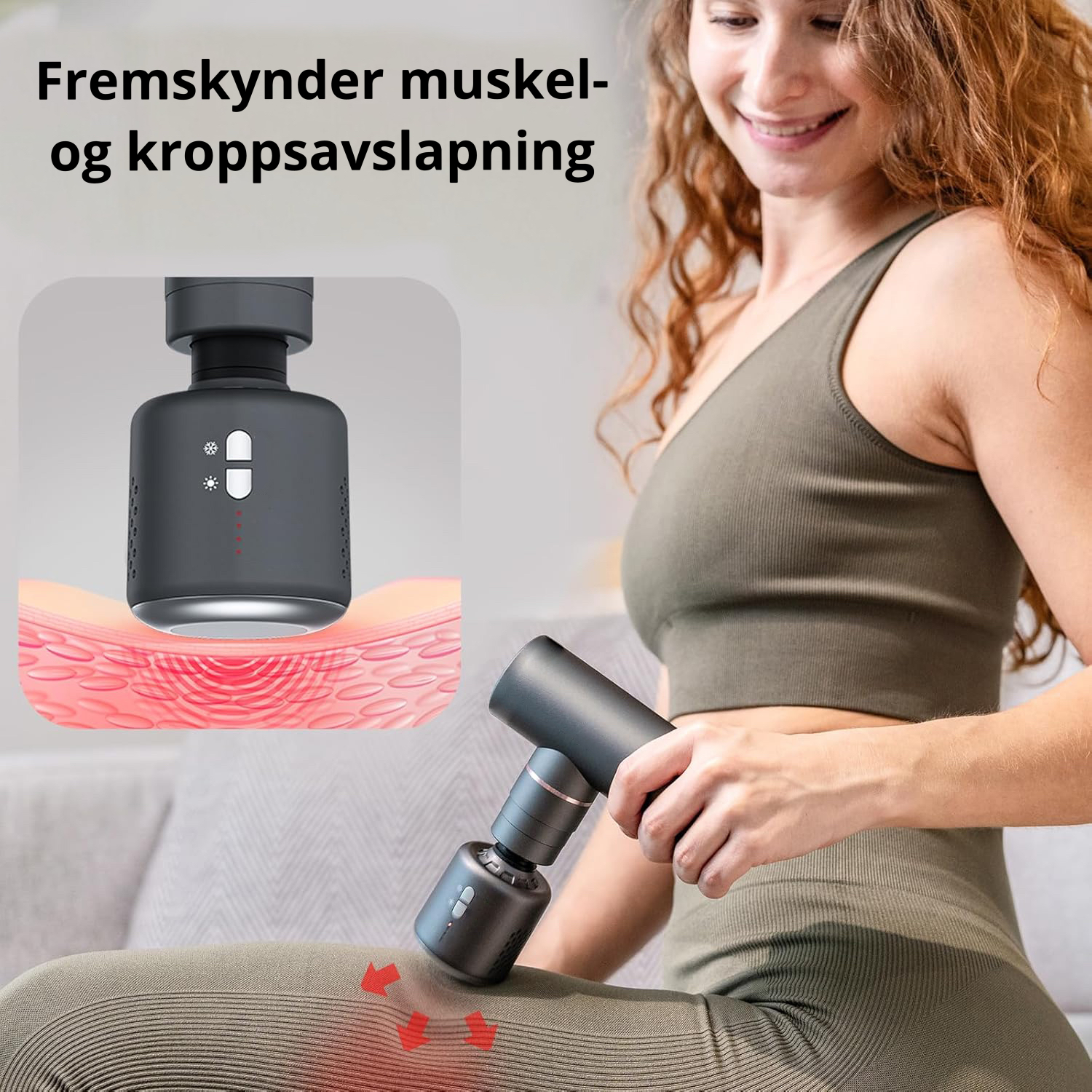 massasjepistol med varme og kuldeeffekt massasjepistol med varme og kuldeeffekt