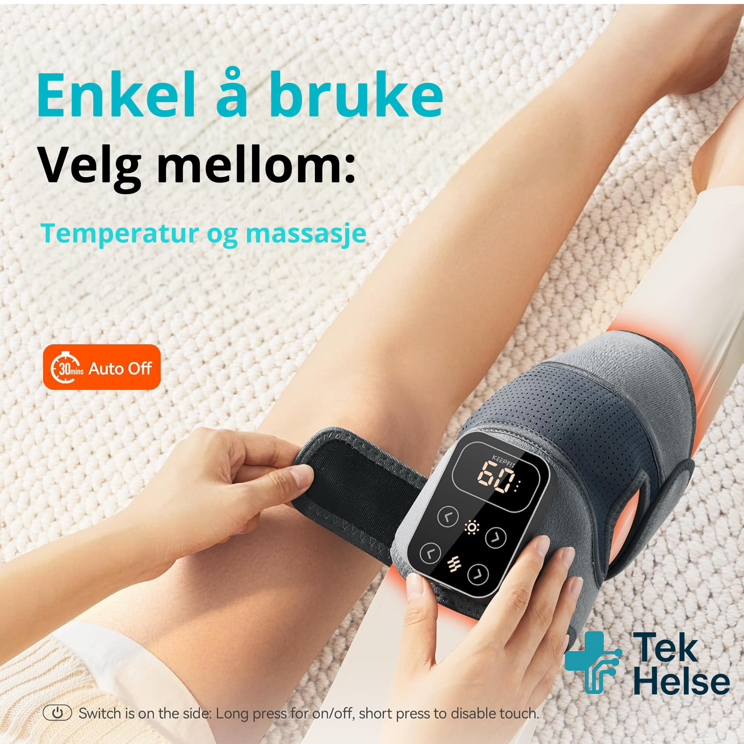 Ikeepfit Heated Knee Massager - Bilde 5
