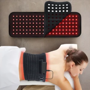 Rødlysbelte 660nm & 850nm – Smart lysterapi med varme og 5 intensitetsnivåer
